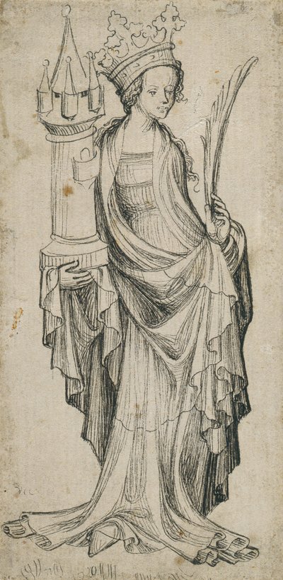 St. Barbara von Augsburger Meister